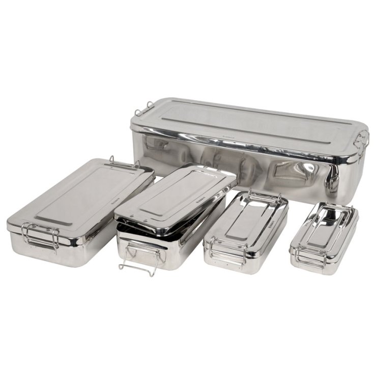 SCATOLA INOX 18X8X4CM C/MAN