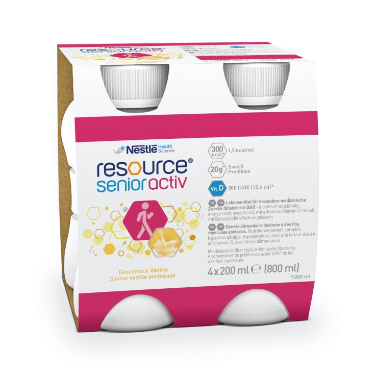 Resource® Senioractiv Vaniglia Nestlè 4x200ml