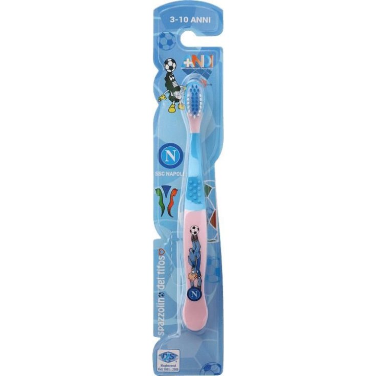 Spazzolino Del Tifoso Kid B2 Rosa/Azzurro Kris 1 Pezzo