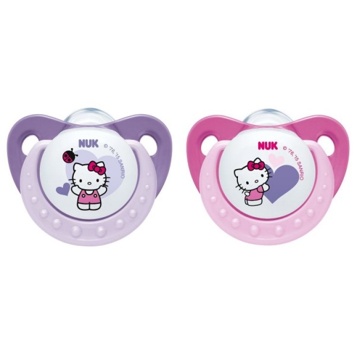 Succhietto Hello Kitty Silicone 0-6 NUK® 2 Pezzi
