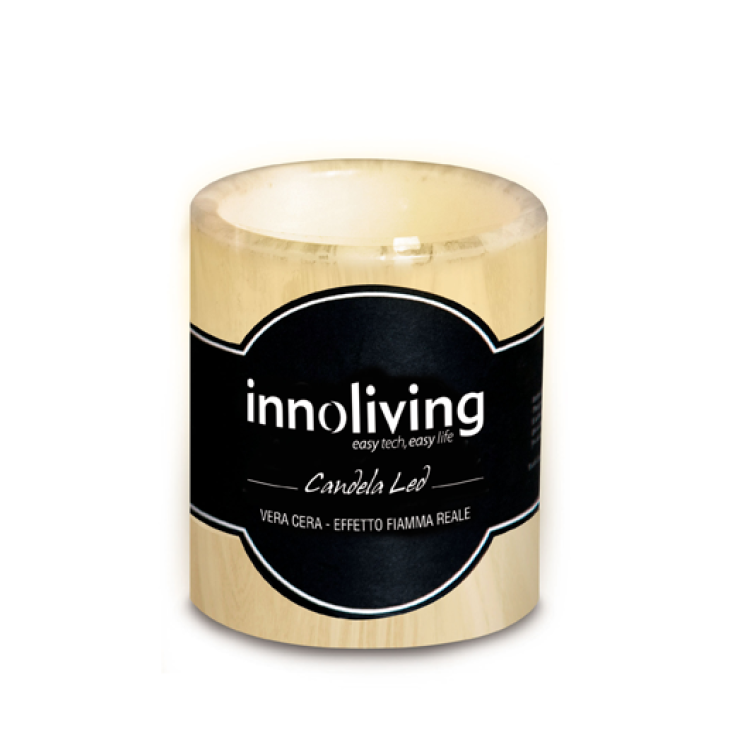 Innoliving Candela Al Led Cilindrica Piccola In Vera Cera