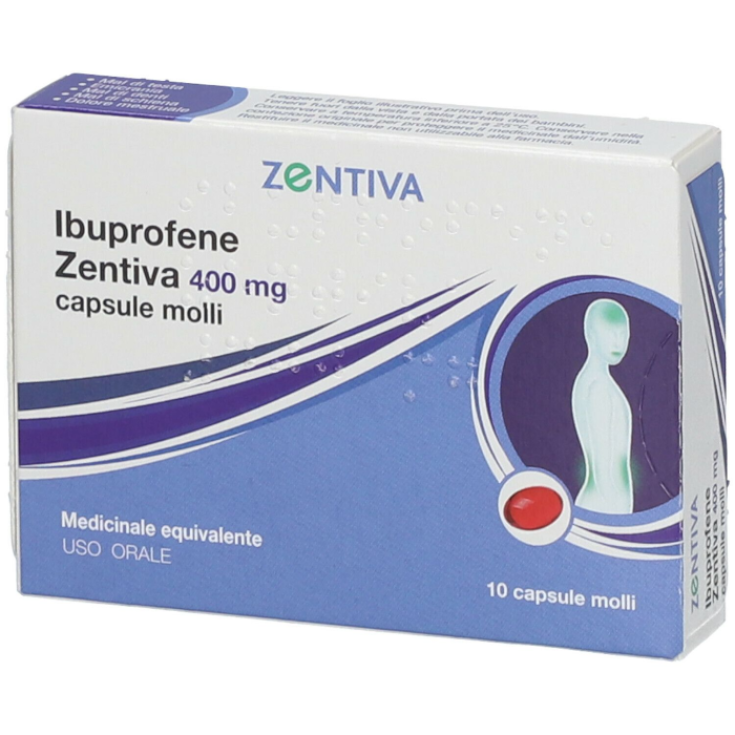 Ibuprofene Zentiva 400mg Sanofi 10 Capsule Molli