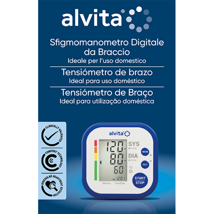 Sfigmomanometro Automatico Da Braccio Alvita 1 Pezzo