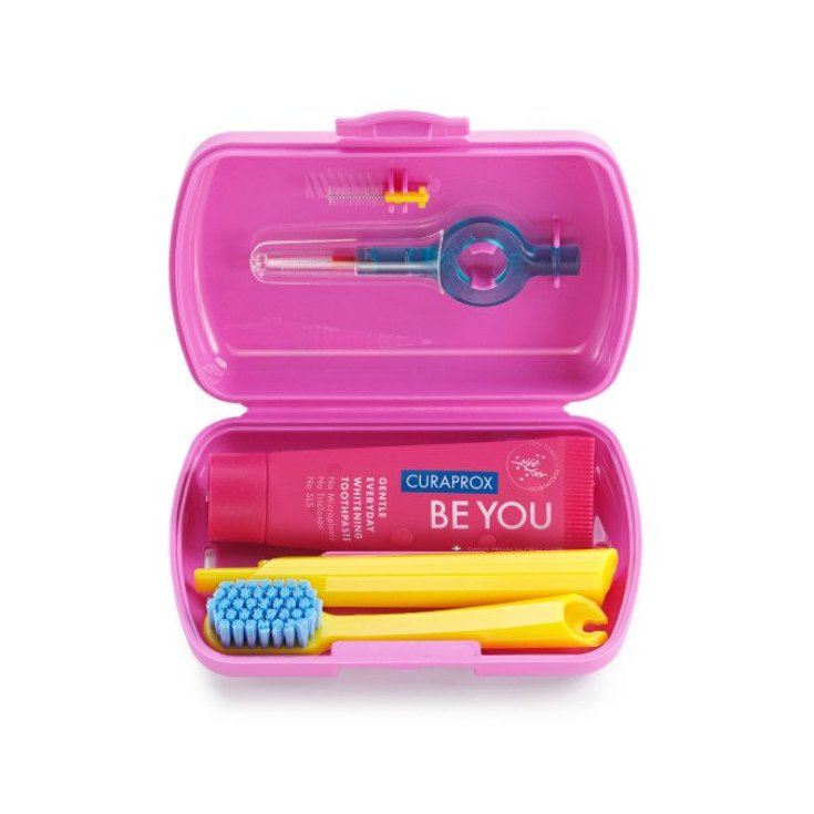 Set Da Viaggio Rosa Curaprox 4 Pezzi