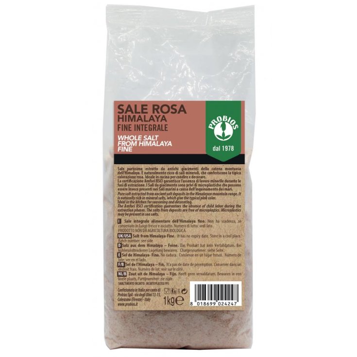 Sale Rosa Himalaya Fino Integrale Probios 1 kg