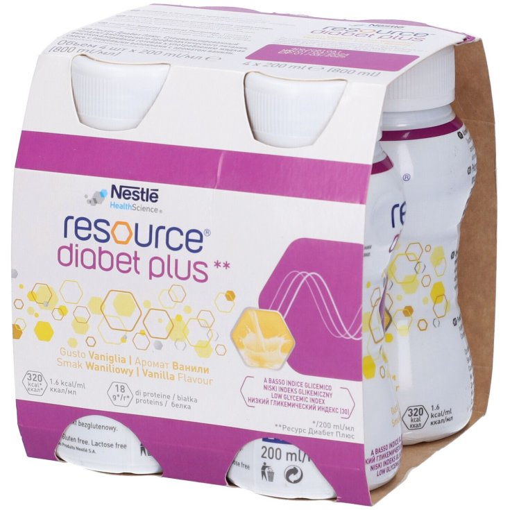 Resource Diabet Plus Vaniglia Nestlé Health Science 4 x200ml