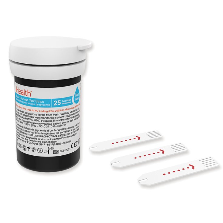 IHealth Strisce Glocometro Test Per Glicemia 25 Strisce