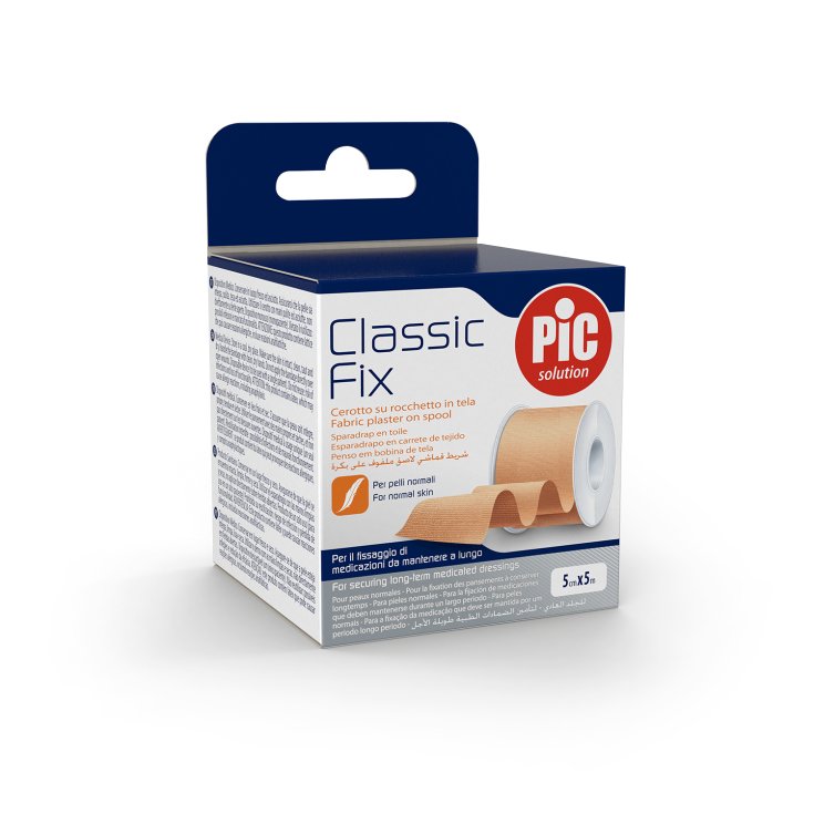Classic Fix 5cm x 5m Cerotto su Rocchetto in Tela Pelle PIC