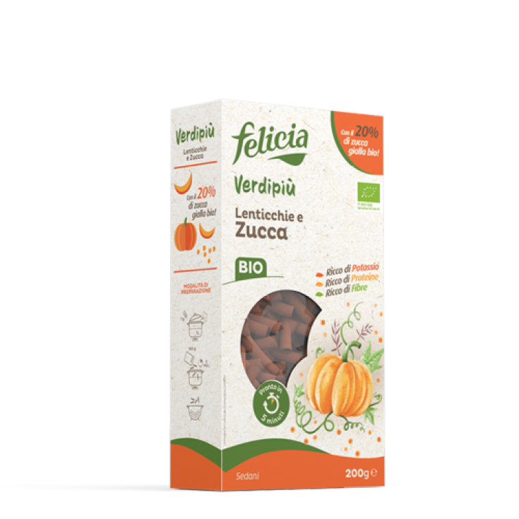 Verdipiù Sedanini Lenticchie E Zucca Felicia 200g
