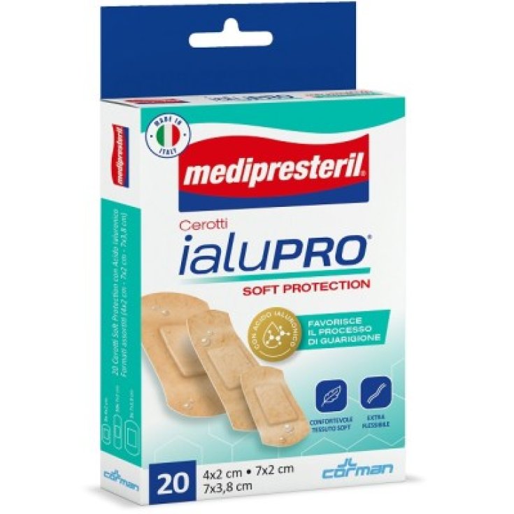 ialuPRO Cerotti Assortiti Medipresteril Corman 20 Pezzi