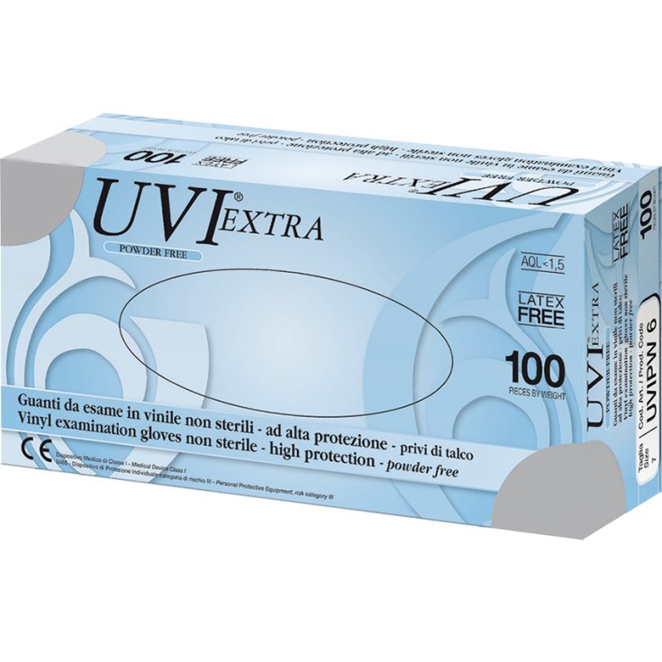 Uvi Extra Guanto Vinile Gardening 100 Pezzi