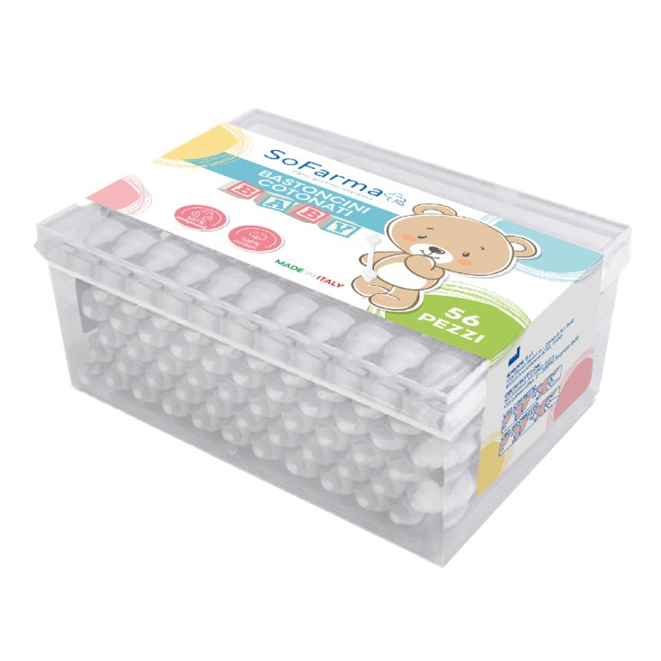 Sofarmapiù Bastoncini Cotonati Baby 56 Pezzi