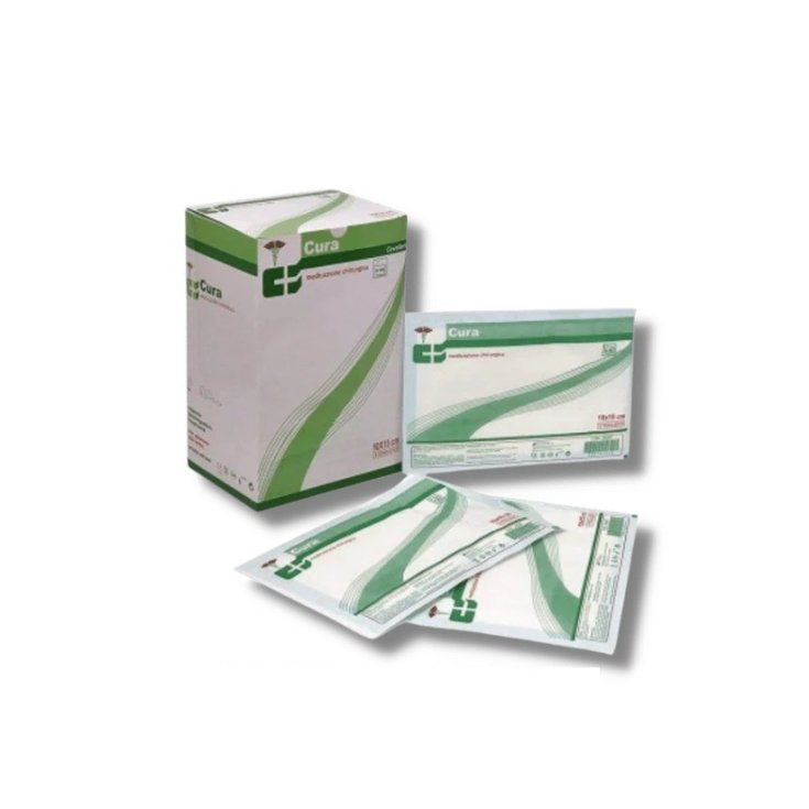 Medicazione Sterile Adesiva 8x10cm Cura Farma 50 Pezzi