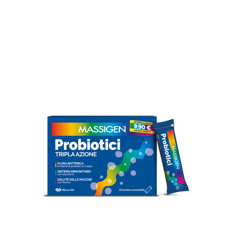 Massigen Probiotici Tripla Azione Marco Viti 12 Stick