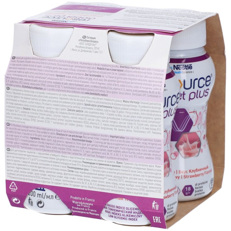Resource Diabet Plus Fragola Nestlé Health Science 4 x200ml