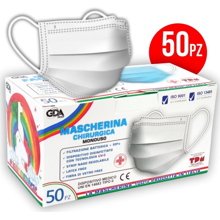 Mascherina Chirurgica Tipo II Gda Group 50 Pezzi