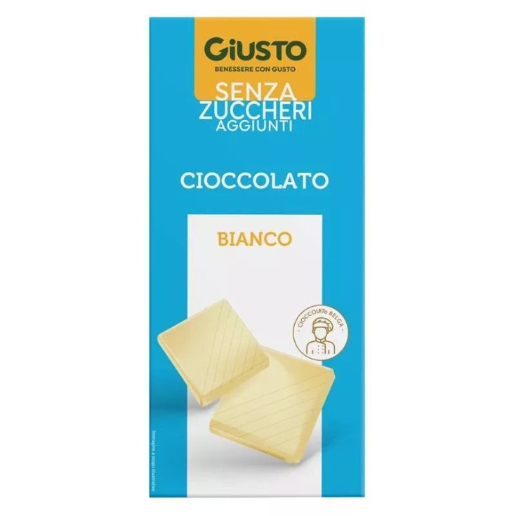 Cioccolato Bianco Senza Zuccheri Aggiunti Giusto 85g