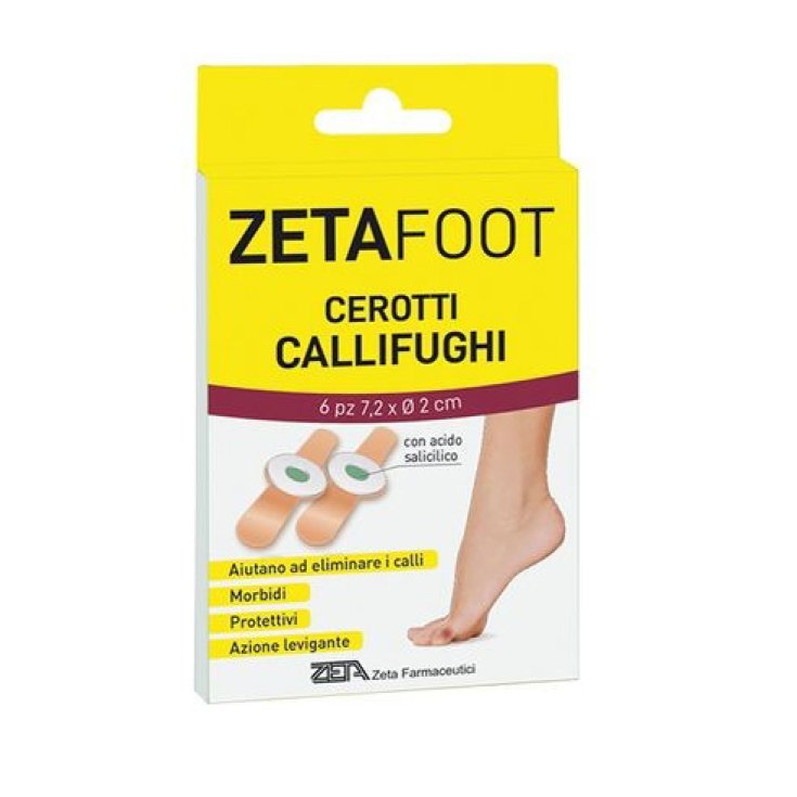 ZETAFOOT Cerotti Callifughi Con Disco Centrale 6 Pezzi