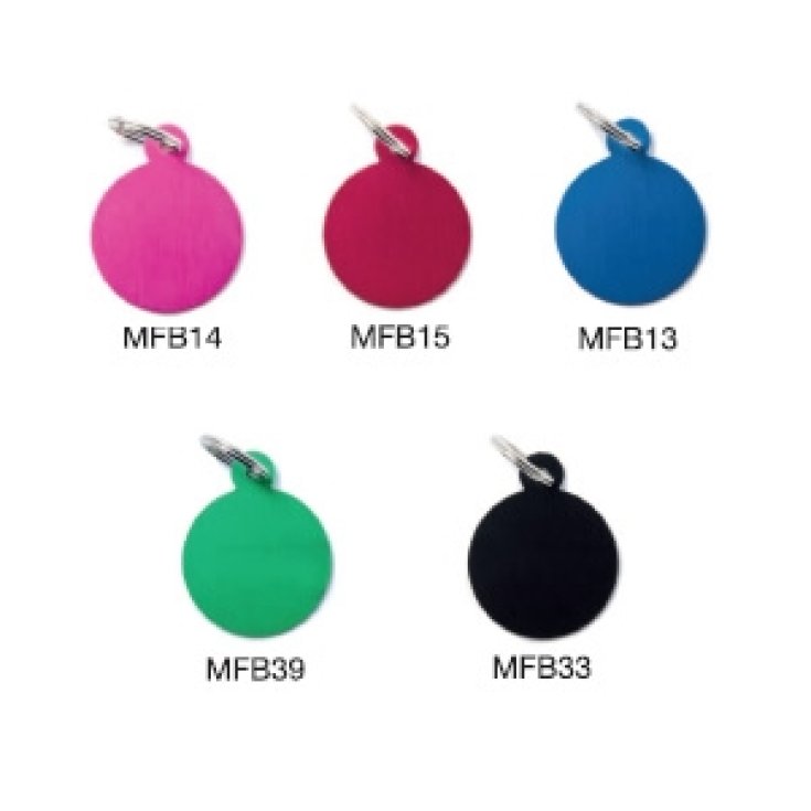 Medaglietta Basic Cerchio Piccolo Alluminio - Rosa