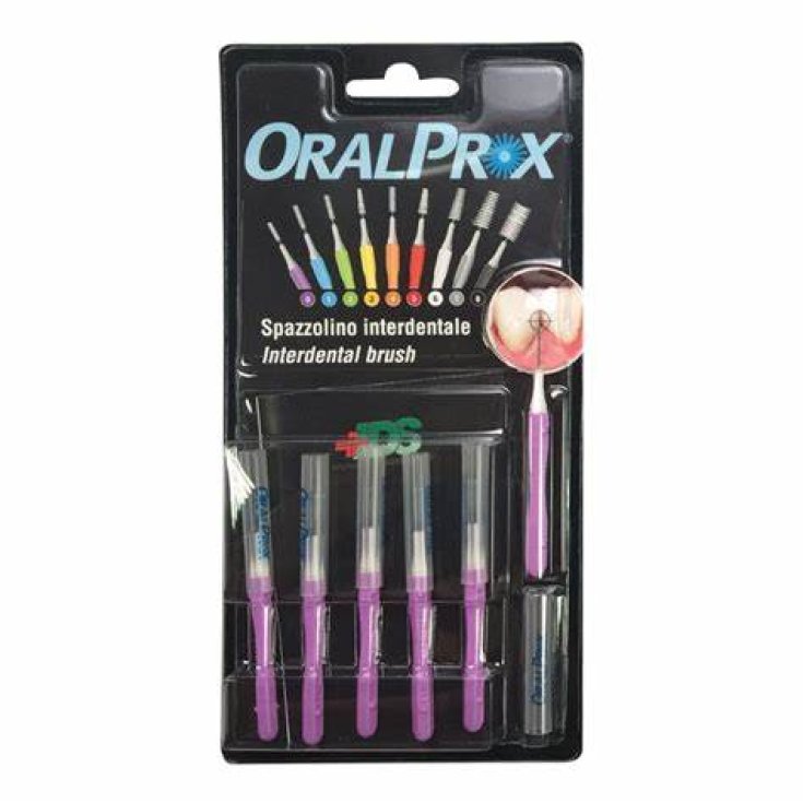 Spazzolino Interdentale Misura 0 Viola Oralprox 6 Pezzi