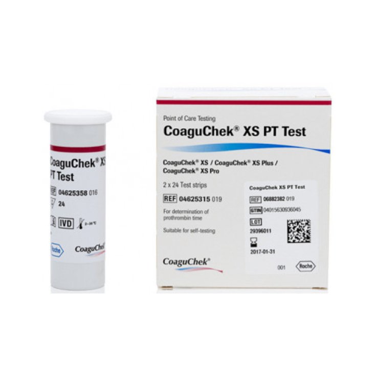 CoaguChek® XS PT Test Roche 2x24 Strisce Reattive