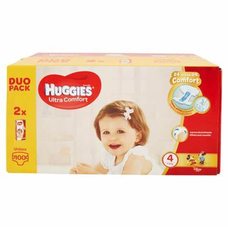 Ultra Comfort Unisex 4 Duopack Huggies 100 Pezzi