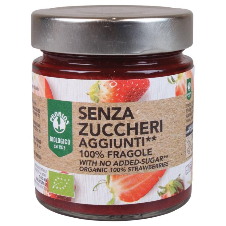 Senza Zuccheri Aggiunti 100% Fragole Probios 215g