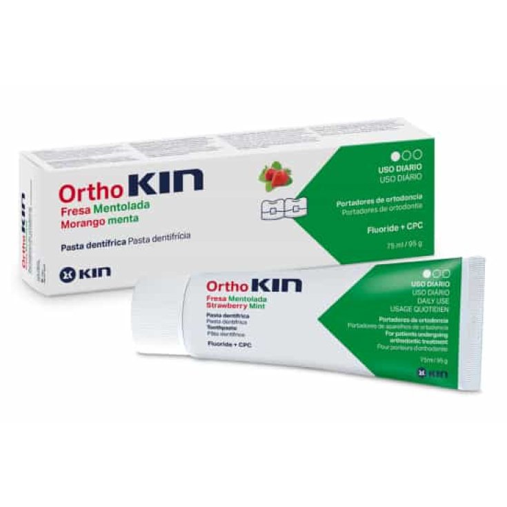 Kin Orthokin Dentifricio Fragola Menta 75ml