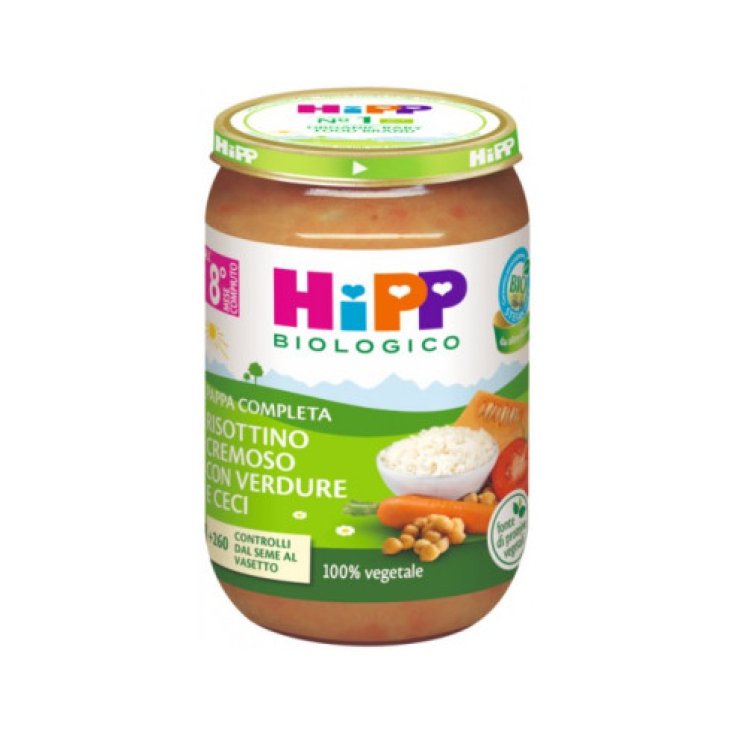 Risottino Cremoso Con Verdure E Ceci Hipp Biologico 220g
