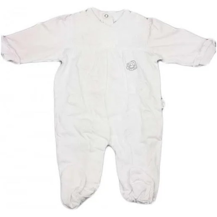 Tutina Cotone Bimba Bianco Tg.6 Mesi Ellepi