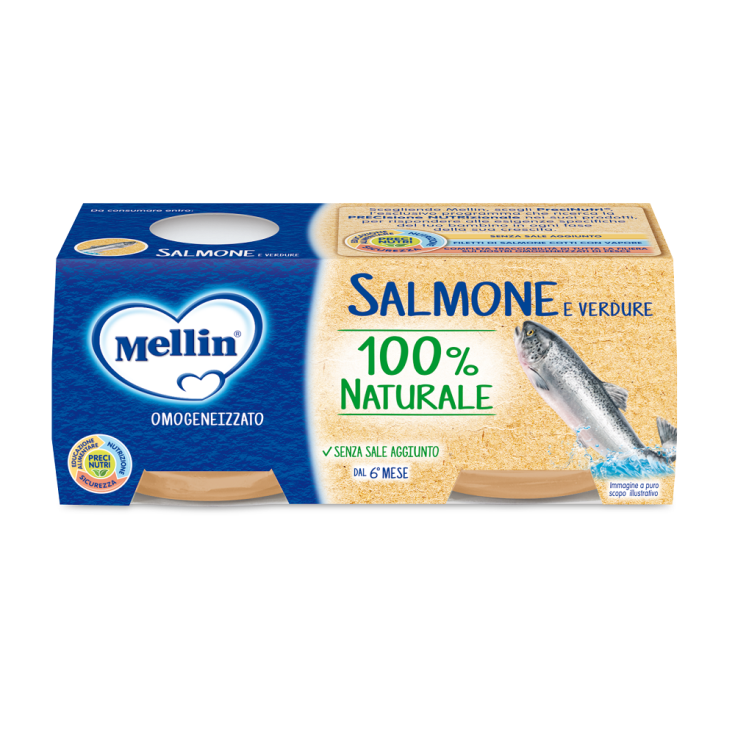 Salmone E Verdure Mellin 2x80g