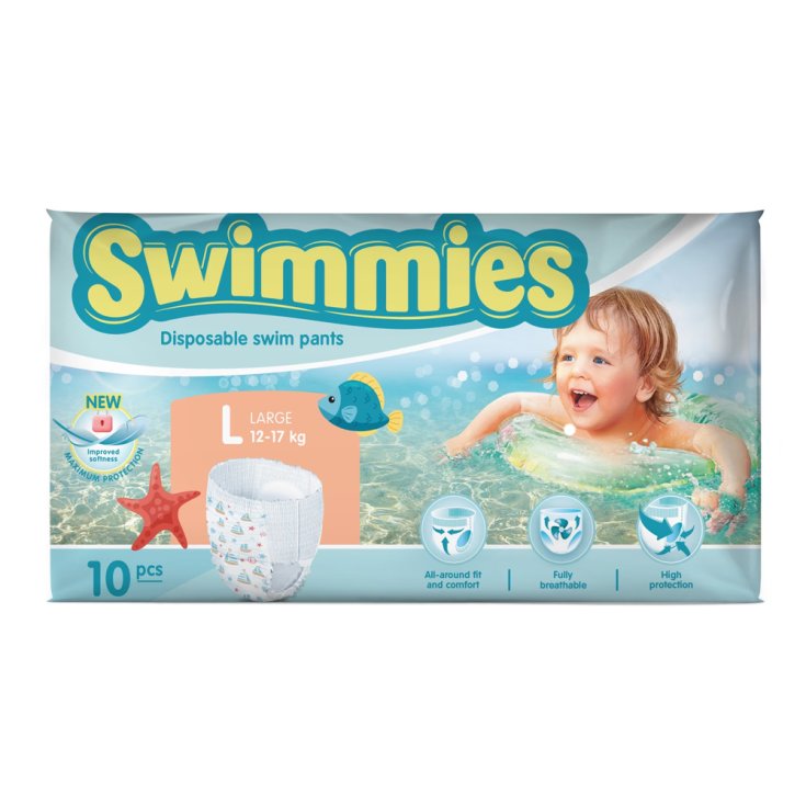 Swimmies Swim Pants Large 10 Pezzi