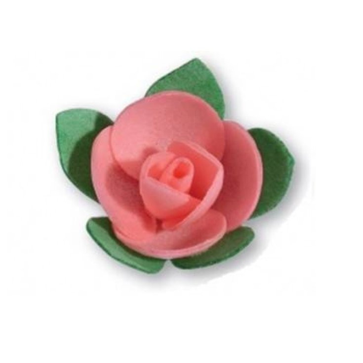 Roselline in Ostia Rosa Decorì 6 Pezzi