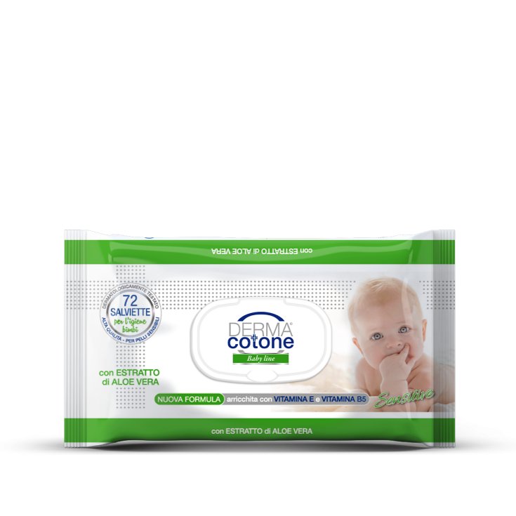 Salviettine con Estratto di Aloe Dermacotone 72 Pezzi