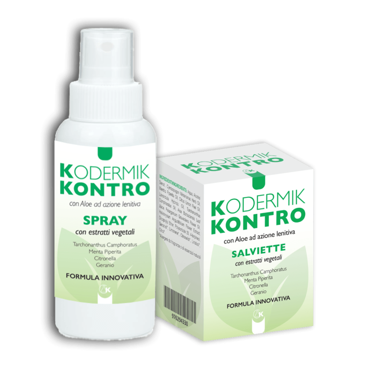 Kodermik Kontro Salviette Con Aloe Ad Azione Lenitiva