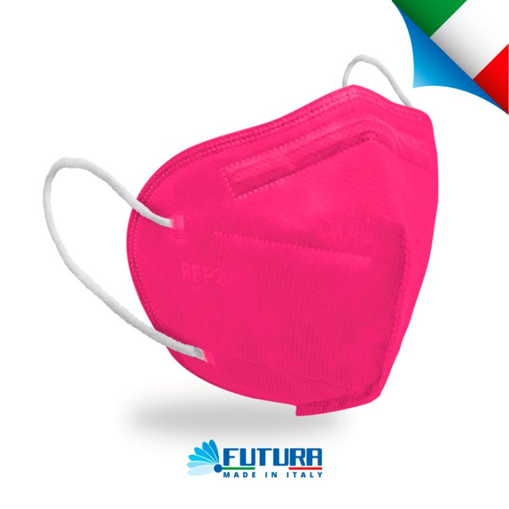 Mascherina FFP2 Fucsia Futura 10 Pezzi