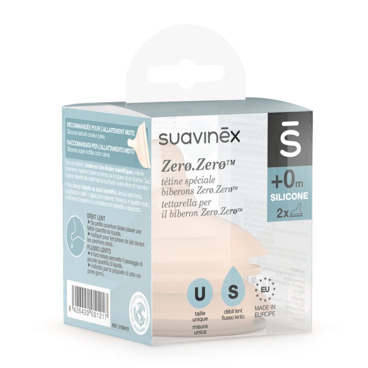 Zero.Zero™ Tettarella Flusso Lento S Suavinex 2 Pezzi