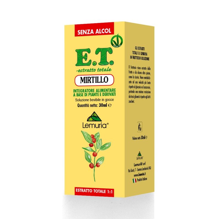 Lemuria Mirtillo Estratto Totale Integratore Alimentare 30ml
