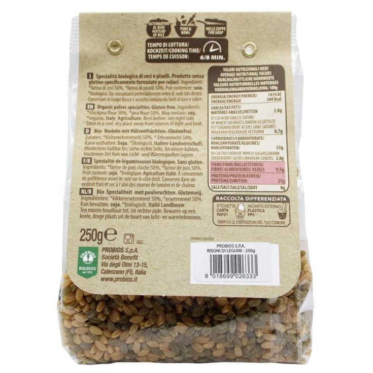 Risoni di Legumi Probios 250g