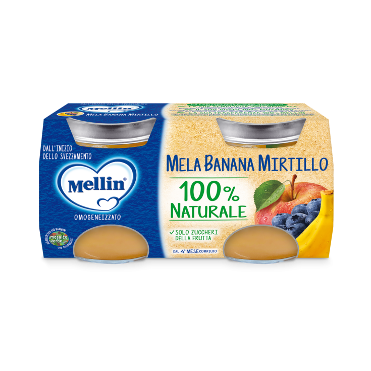Mela Banana Mirtillo Mellin 2x100g