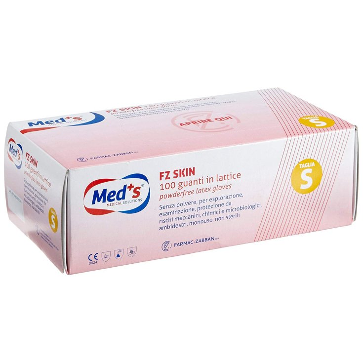 Med's Fz Skin Guanto In Lattice Senza Polvere Taglia S