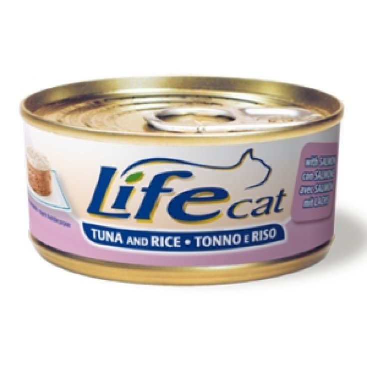 Life Cat Natural Tonno, Riso con Salmone - 170GR
