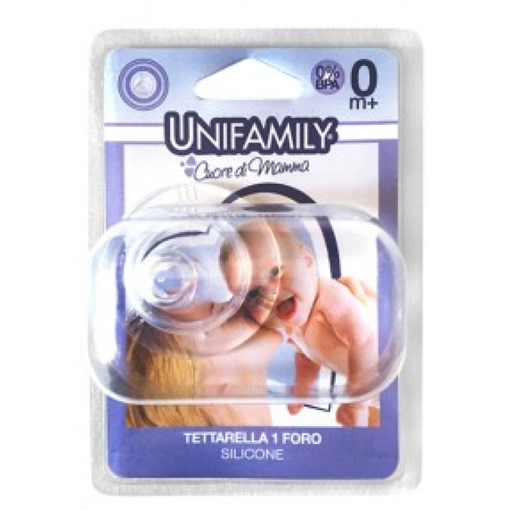 Tettarella In Silicone 1 Foro UniFamily 1 Pezzo