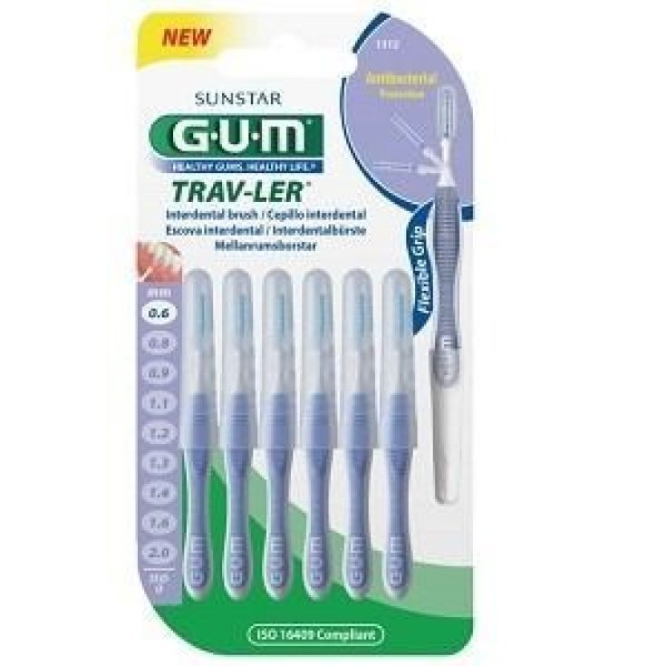 Sunstar Gum Pennello Interdentale 0,6 Mm Trav-Ler 6 Uds