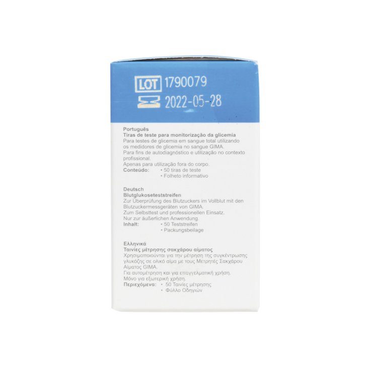 Strisce Glicemia per Glucometro GIMA 50 Test Strips