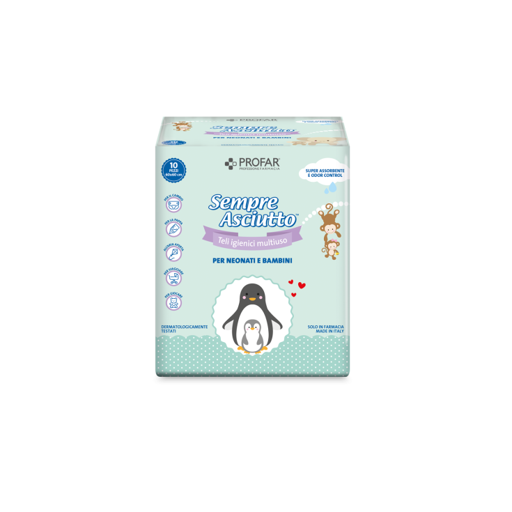 Sempre Asciutto Teli igienici Multiuso PROFAR® 10 Pezzi