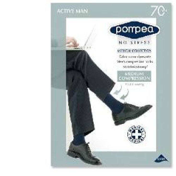 Calza Uomo 70 Active Man Nero Tg.3 Pompea