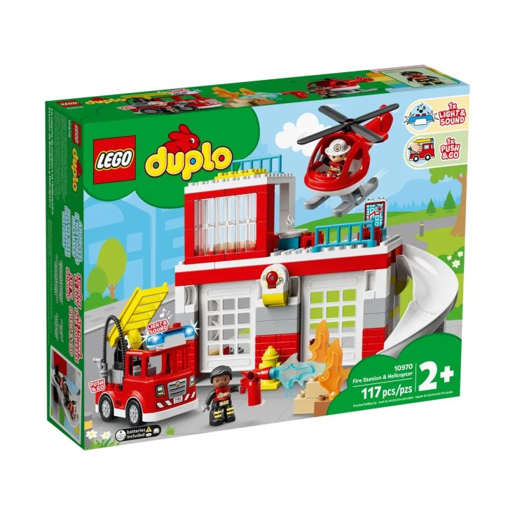 Caserma dei Pompieri ed Elicottero LEGO