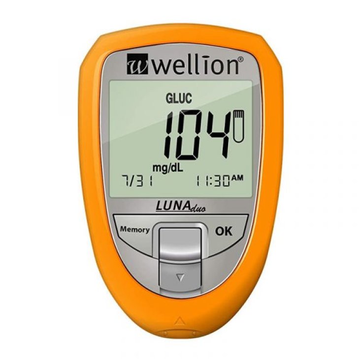 Luna Duo Giallo Glucometro Wellion