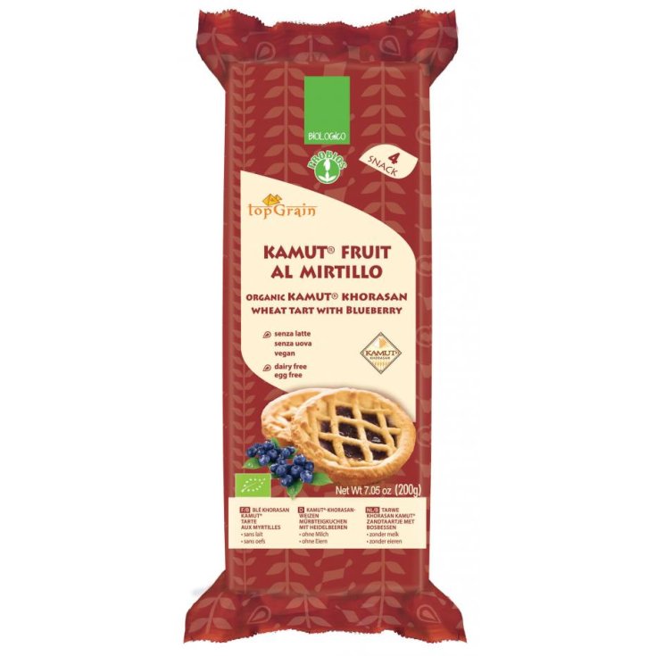TopGrain Kamut Fruit Al Mirtillo Probios 4x50g